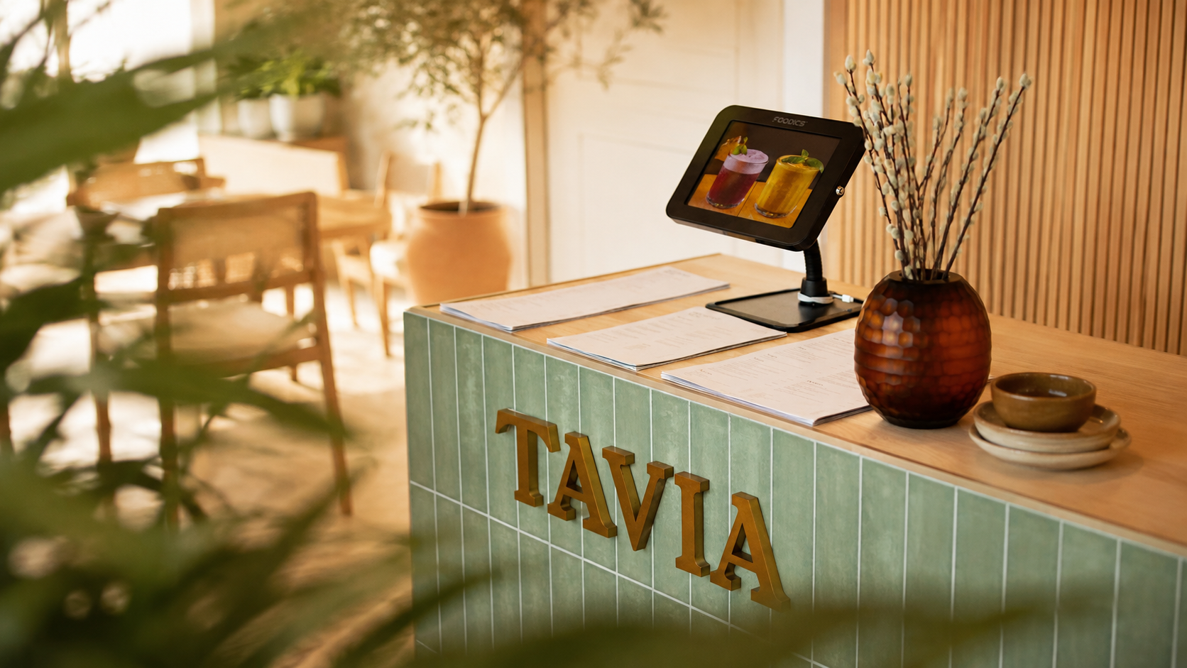 Tavia interior with warm natural light